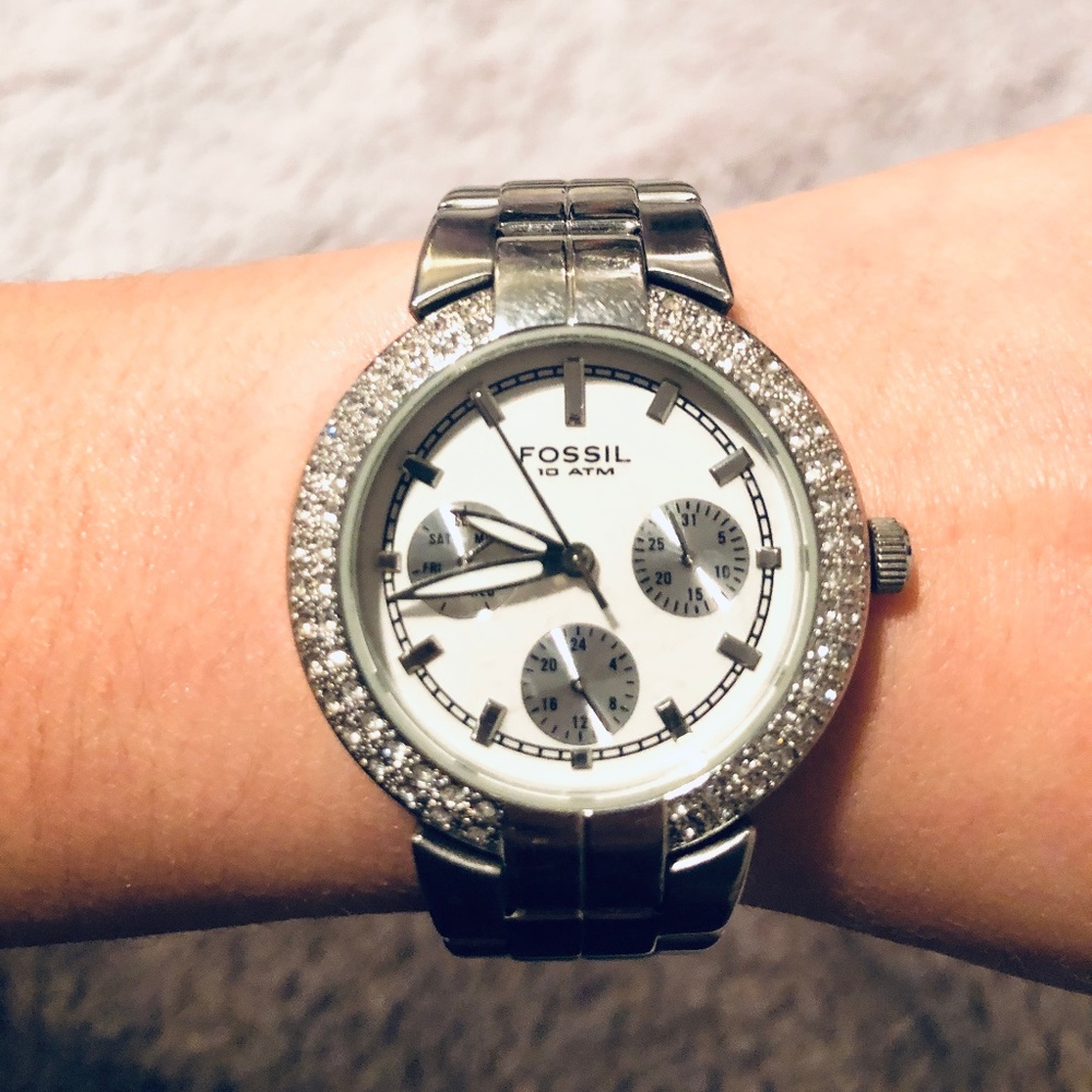 Fossil Women's Glitz Stainless-Steel Watch